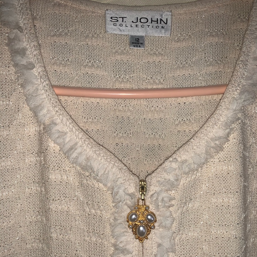 St. John knit sweater jacket